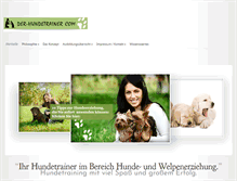 Tablet Screenshot of der-hundetrainer.com